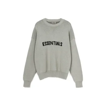 Fear Of God Essentials FW21 Knit Pullover Sweater Green Concrete