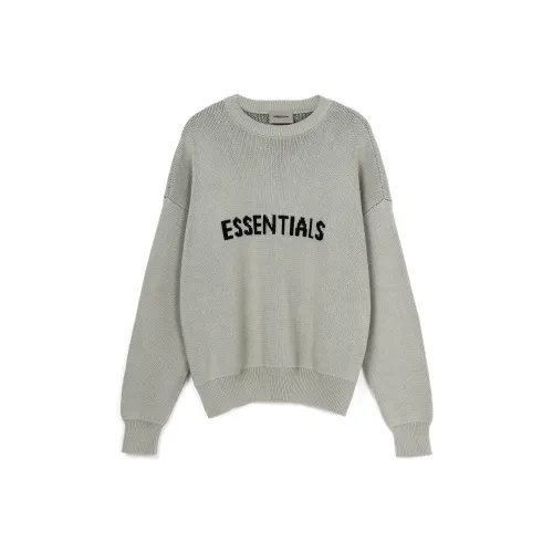 Fear Of God Essentials FW21 Knit Pullover Sweater Green Concrete