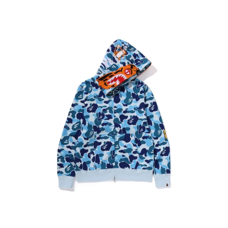 A BATHING APE Abc Camo Shark Ponr Full Zip Hoodie-0