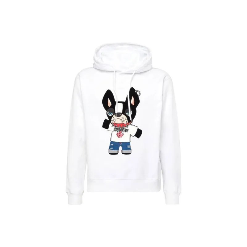 DSQUARED 2 Logo print Cotton Hoodie-0