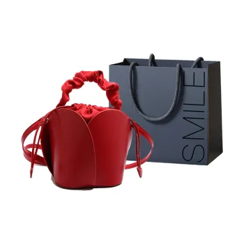 SWIMADE PU One Shoulder Handbag Women's Black/Red/Brown