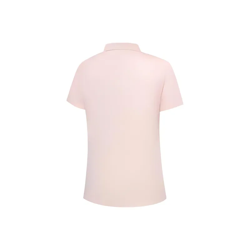 QIAODAN Variety Training Collection Polo Shirt Women's Crystal Pink-1