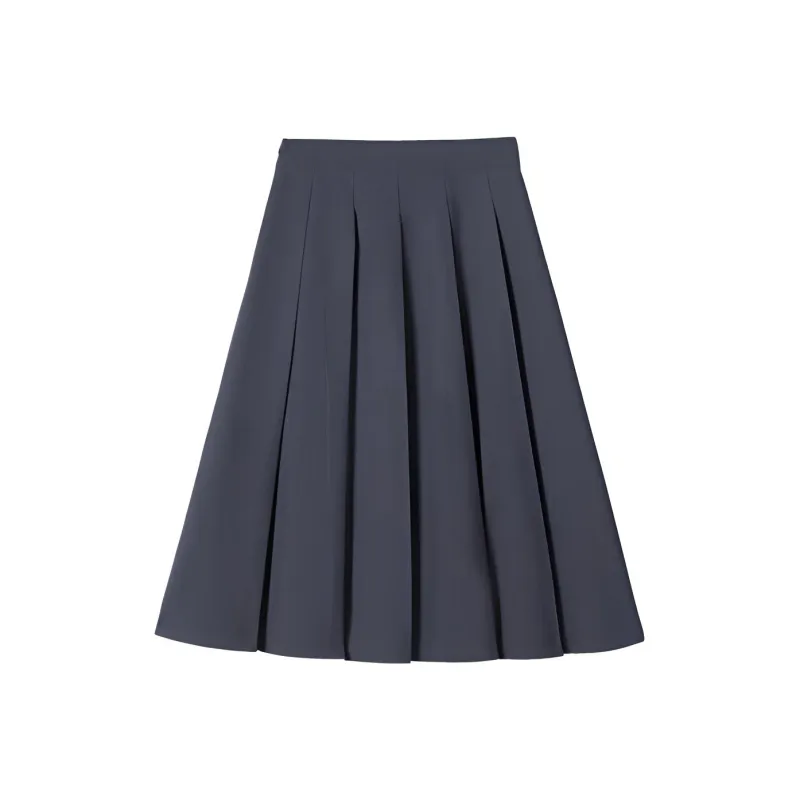 YINER GoodLand Casual Long Skirts Women's Dark Gray-1