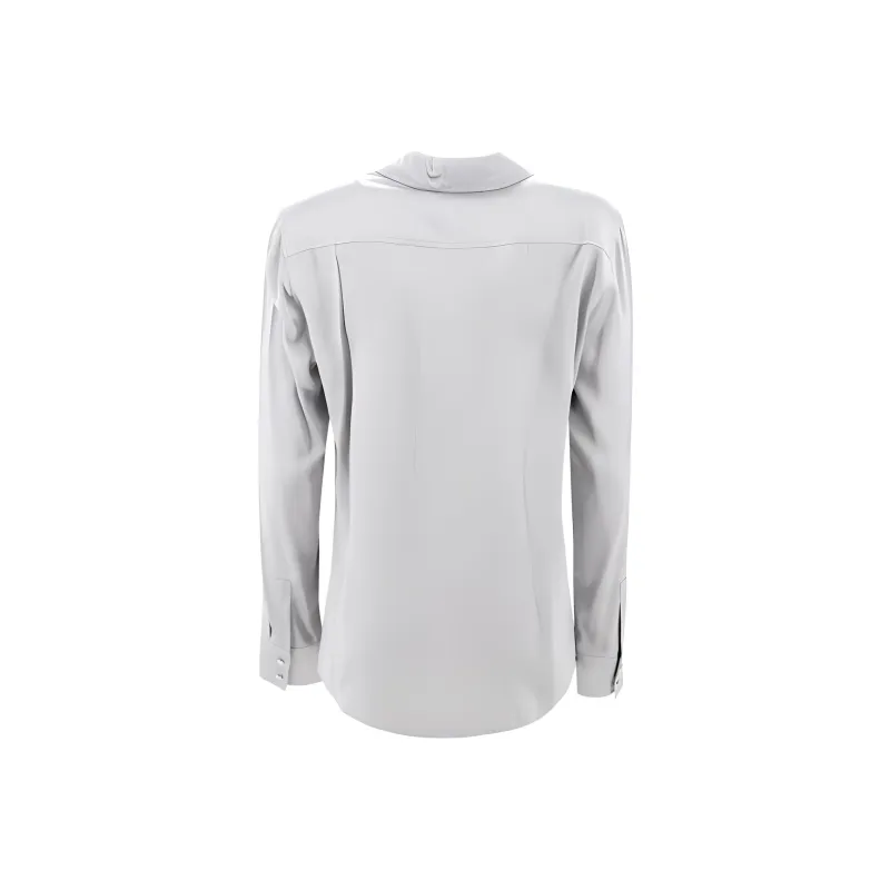 MaxMara Studio Baden Curved Hem Long Sleeved Top-1