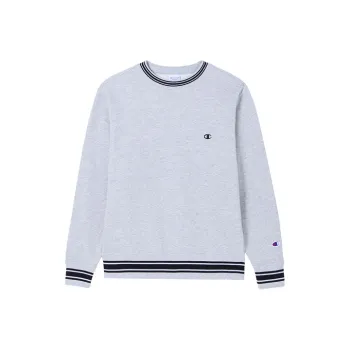 Champion FW24 BASIC Sweatshirt Unisex Light Gray