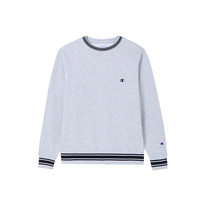 Champion FW24 BASIC Sweatshirt Unisex Light Gray-0