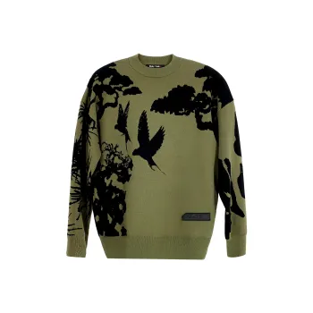 Ricky Tenko Sweaters Unisex Olive