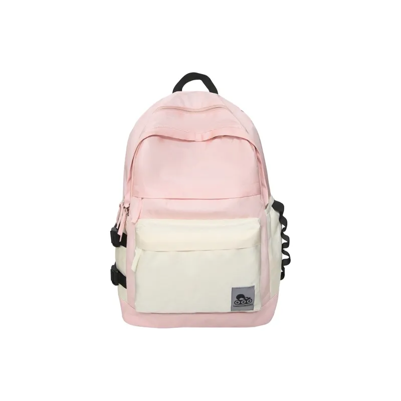 BUBM Nylon Backpack Unisex Black/Gray/Green/Pink-15