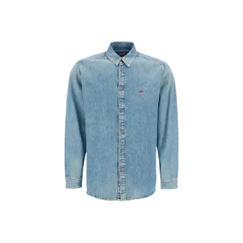 DIESEL Shirts Men Blue