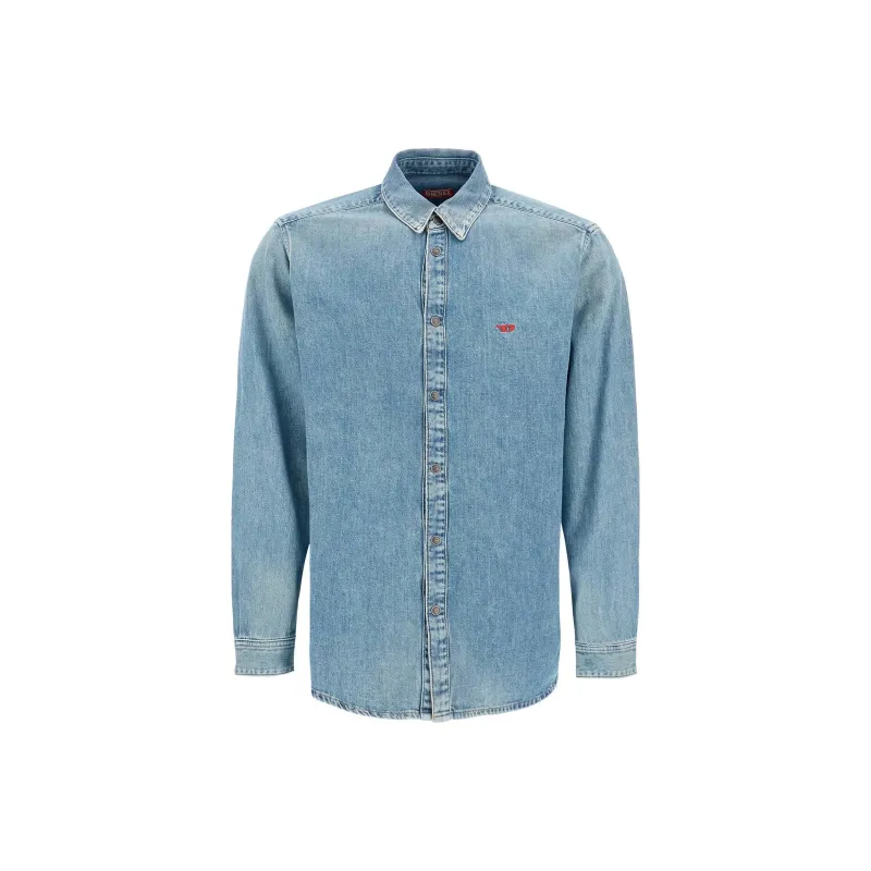 DIESEL Shirts Men Blue-0