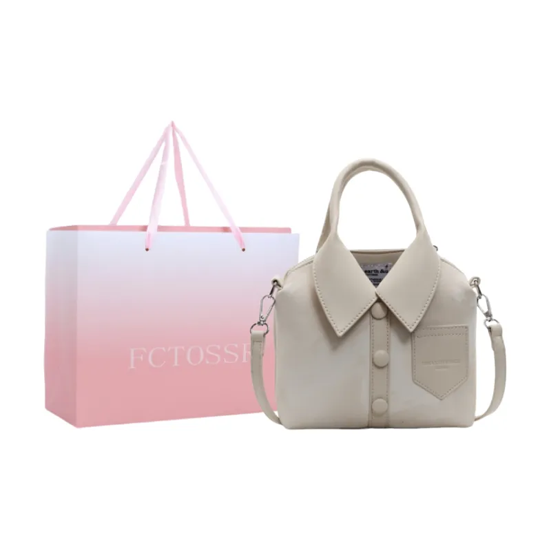 FCTOSSR PU Handbag Women's Khaki/Silver/Black/Pink/White-6