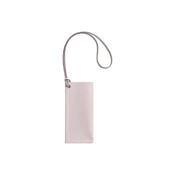 HERMES H Sellier Epsom Calfskin Eyeglass Pouch Small Size Women's Light Purple & Cream White