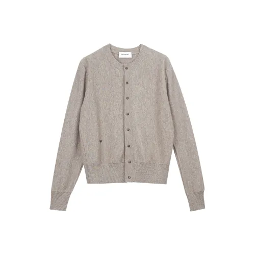 SIMPLE PROJECT Crew neck Wool Cardigan Sweater Unisex