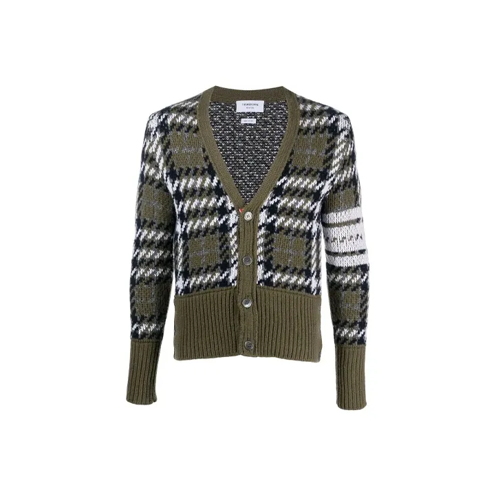 THOM BROWNE Cashmere Sweaters Men Green-0