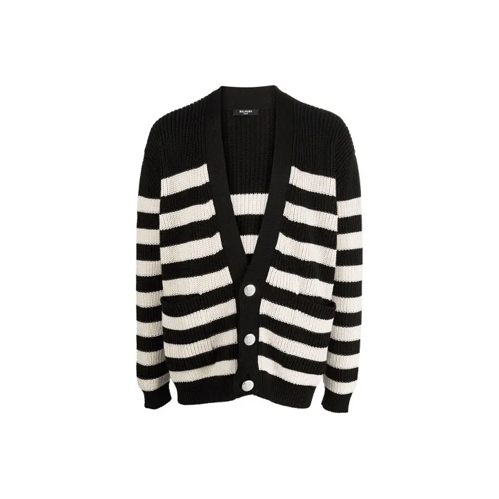 BALMAIN FW21 Loose Fit Knitwear Men's Black-0