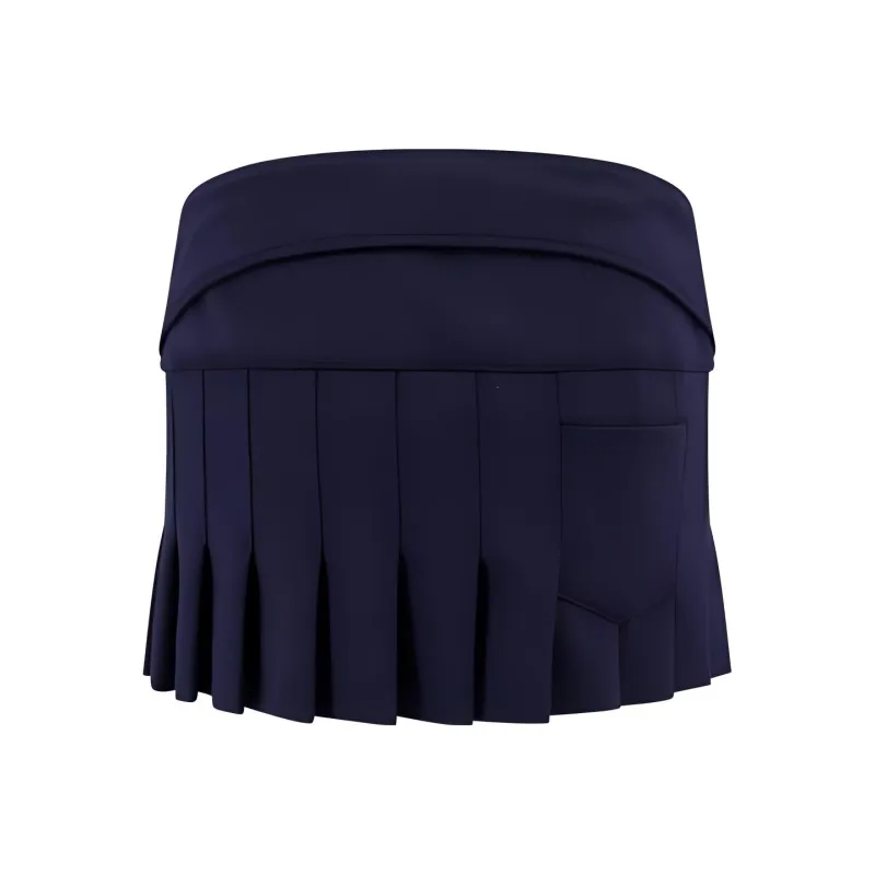 OFF WHITE Belted Low Rise Mini Skirt-1