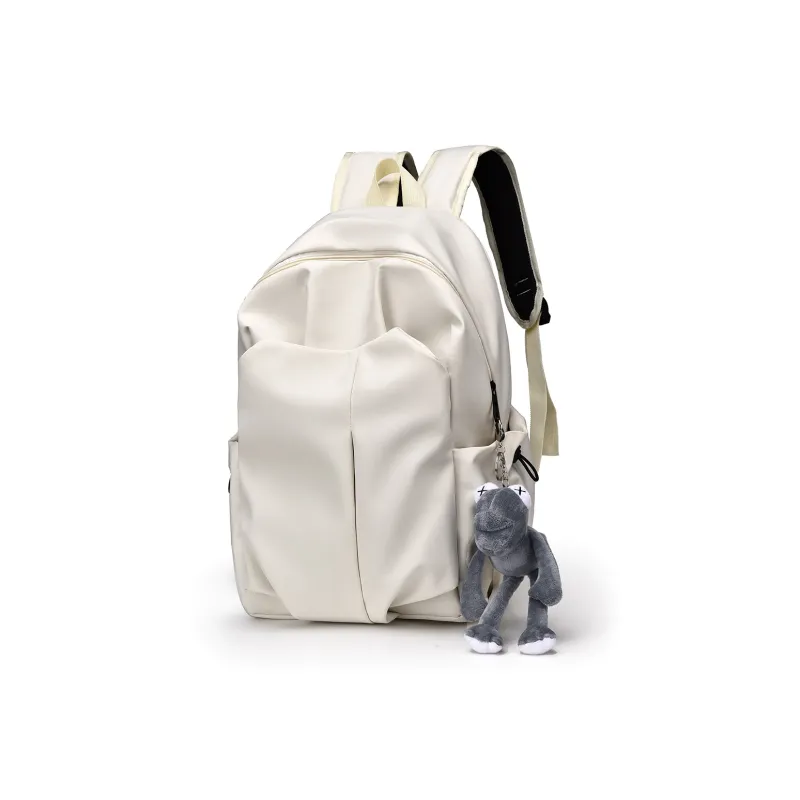 KAMLUI Abrasion Resistant Fabric Backpack Regular Unisex White/Gray/Black/Red-1