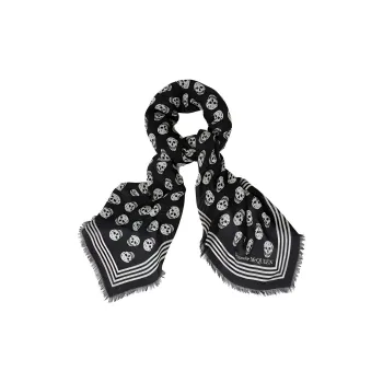 Alexander McQueen Allover Skull Scarf