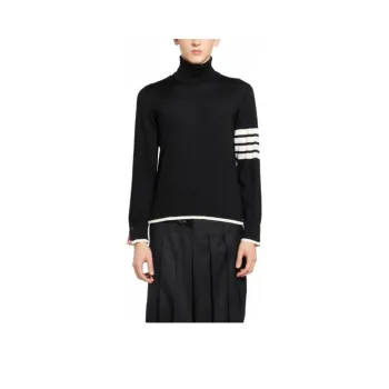 THOM BROWNE 4 Bar High Neck Knitted Jumper