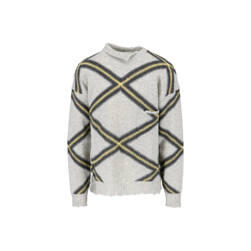 MARNI Diamond Pattern Knitted Sweater-0