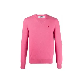 CDG Play Sweaters Men Pink