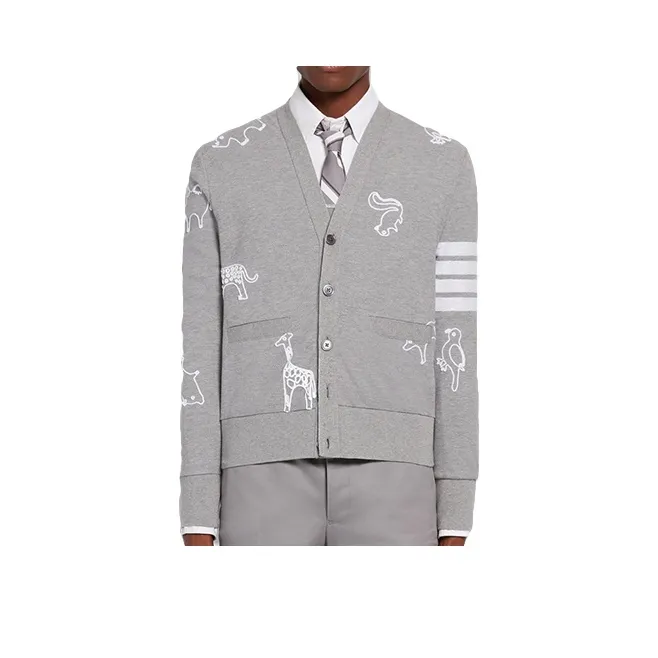 THOM BROWNE Knitwear Men Light Gray-0