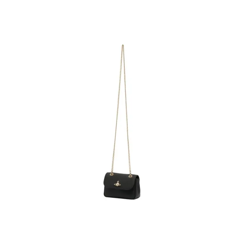 Vivienne Westwood Leather Crossbody Bag, Shoulder Bag Women's Black-2