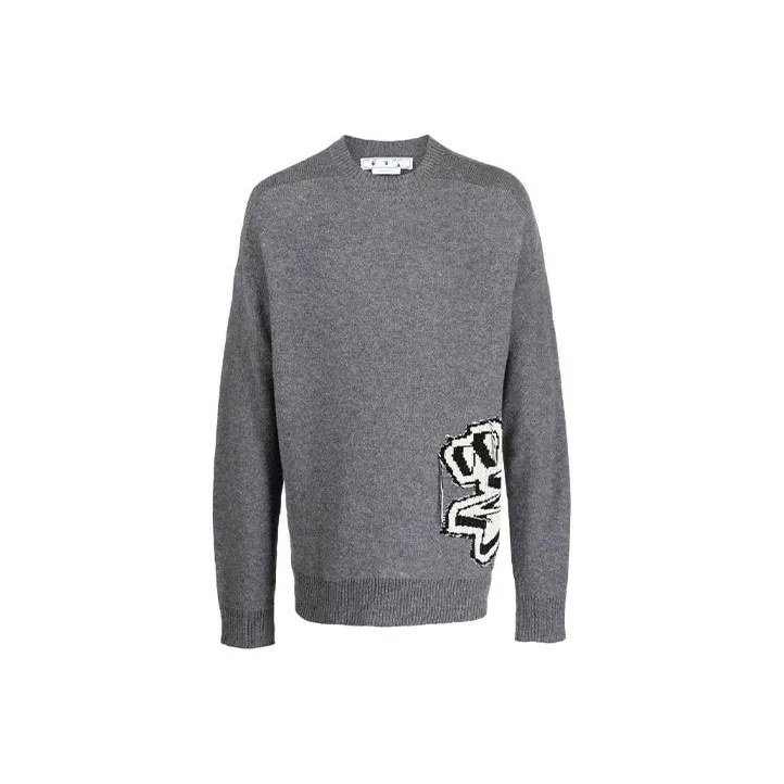 OFF WHITE Graffiti Chunky knit Jumper-0