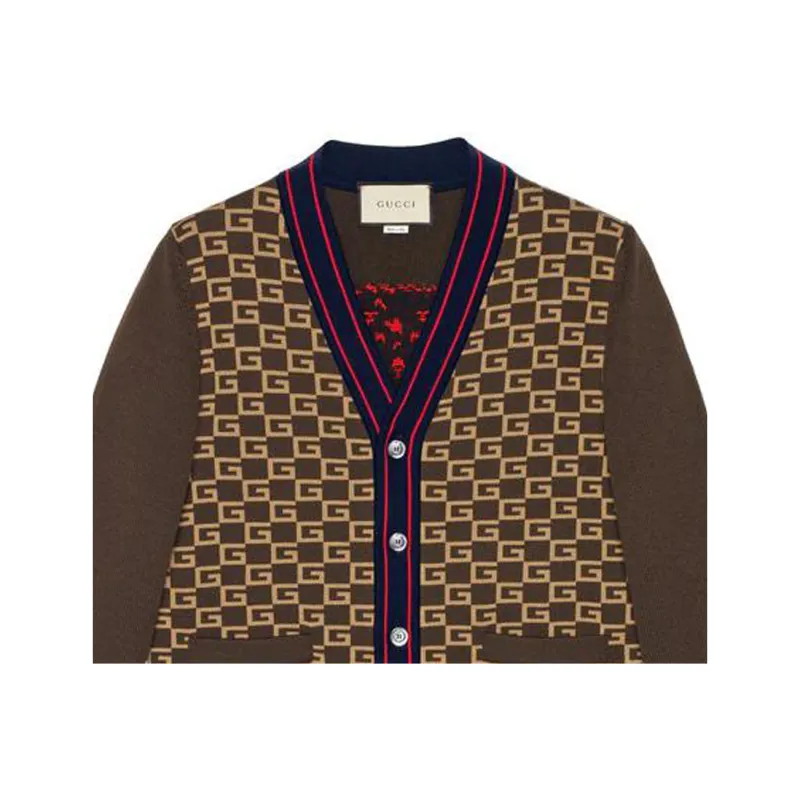 GUCCI SS22 Knitwear Men's Brown-4