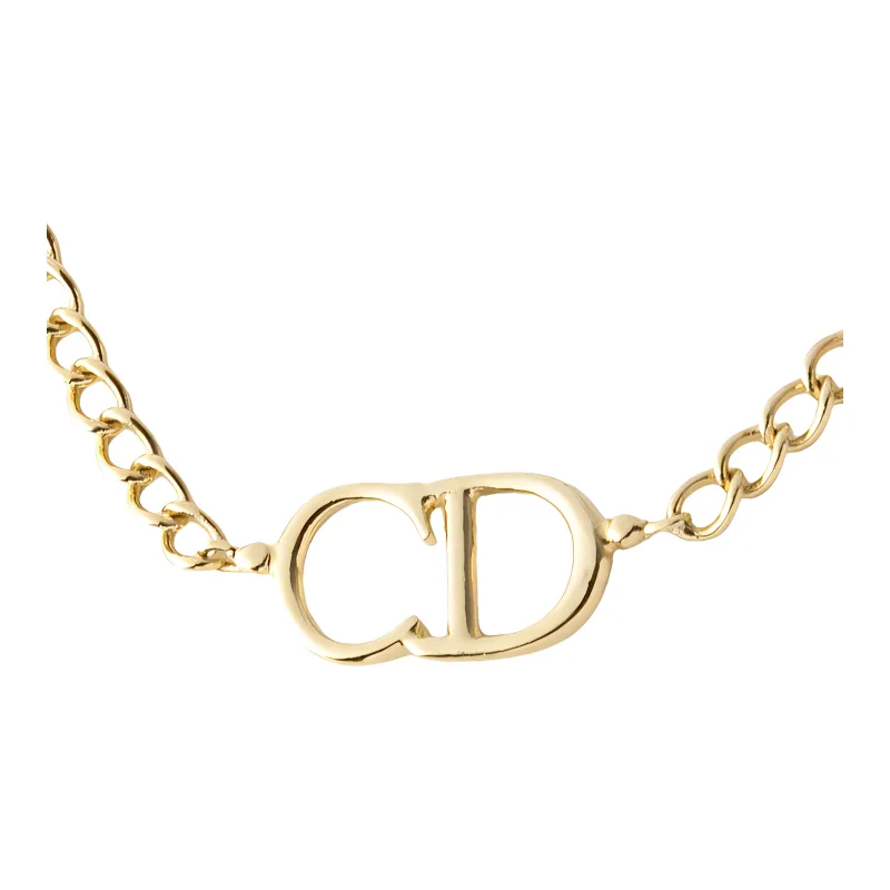 DIOR Gold-Plated Necklaces Women's Gold-0