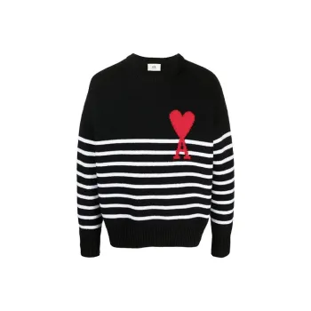 AMIPARIS Ami De Coeur Striped Sweater