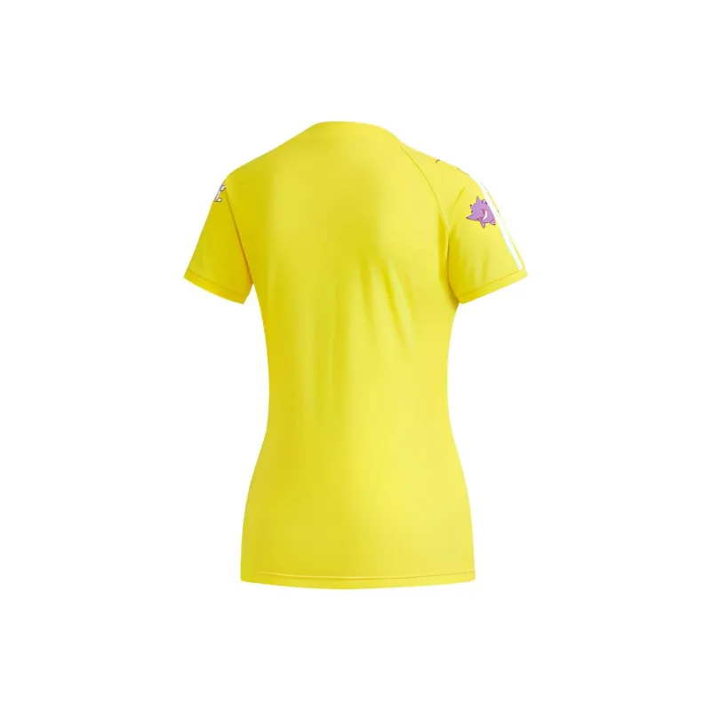 Adidas Neo x PIKAQIULIANMING Raglan Sleeve T Shirt Women's Yellow-1