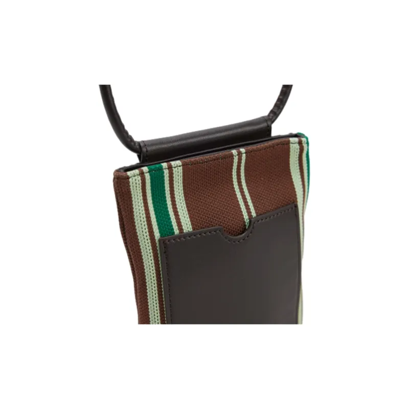 URBAN REVIVO Fabric Shoulder Bag Men's Multicolor-4