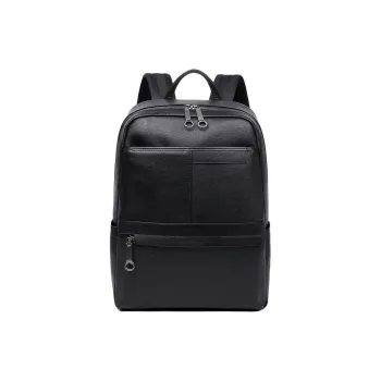 VIHUS Cow Leather Backpack Men's Black