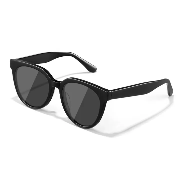 BERTHA Plate Frame Round Sunglasses Unisex Tea Brown, Yellow, Black-4