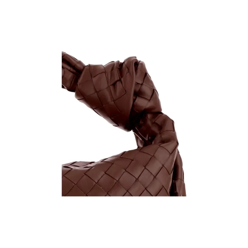 Bottega Veneta JODIE Lambskin Handbag Women's Brown-3