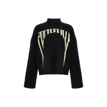 RICK OWENS Intarsia Knit Crewneck Jumper