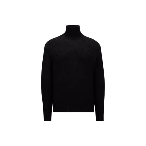 Moncler Logo Patch Turtleneck Knit Jumper