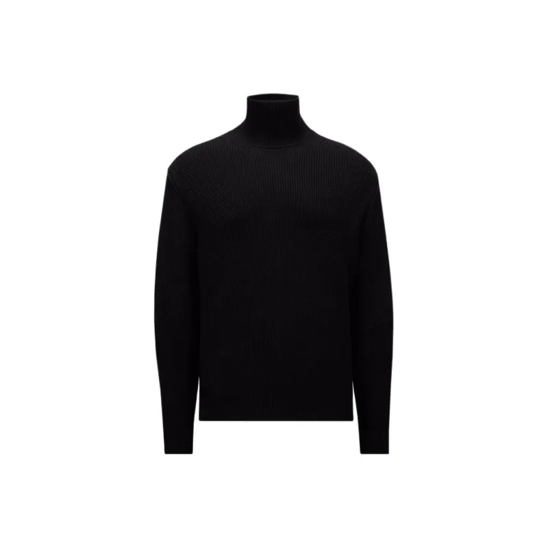 Moncler Logo Patch Turtleneck Knit Jumper-0