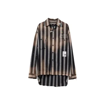 Maison Mihara Yasuhiro Vintage Striped Distressed Shirt