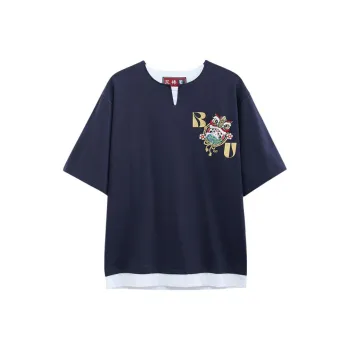 ONIARAI Drop Shoulder Sleeve T Shirt Men's