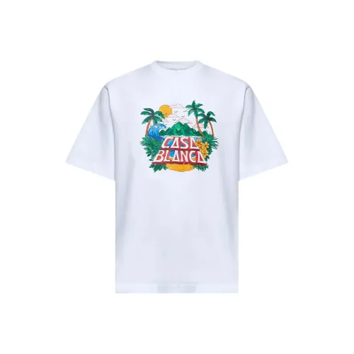 CASABLANCA Logo Printed Crewneck T Shirt