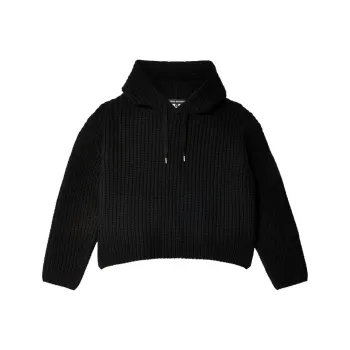 JUNYA WATANABE Hooded Knitted Drawstring Jumper