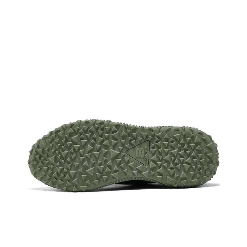 Skechers MENS USA Anti Slip Wear Resistant Low Top Casual Shoes Men's Olive Green-5