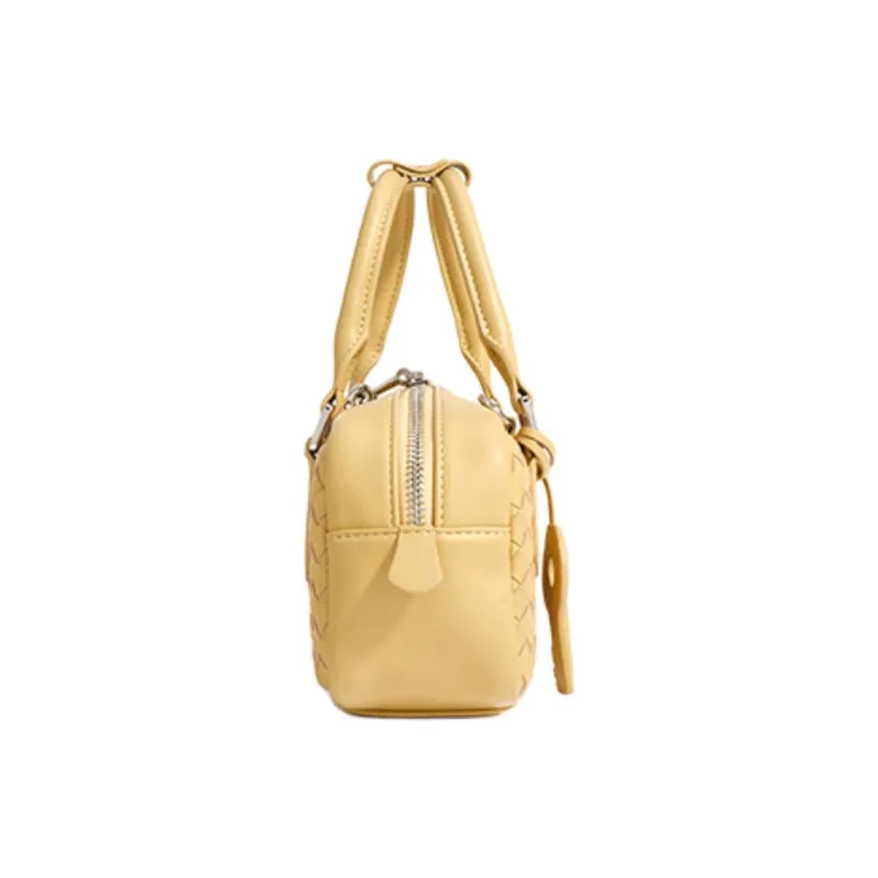 H YXIANG Cow Leather Bowling Bag Shoulder Bag Handbag Women's Multicolor-7