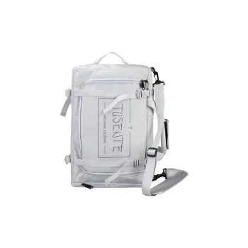 Yalu Nylon Backpack Regular Unisex Light Gray/Dark Gray/Black/Red