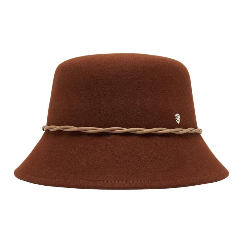 HELEN KAMINSKI Merino Wool, Cotton Nylon, Elastane, Wool Bucket Hats Women's Brown-1