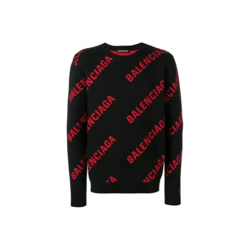 Balenciaga Allover Logo Crewneck