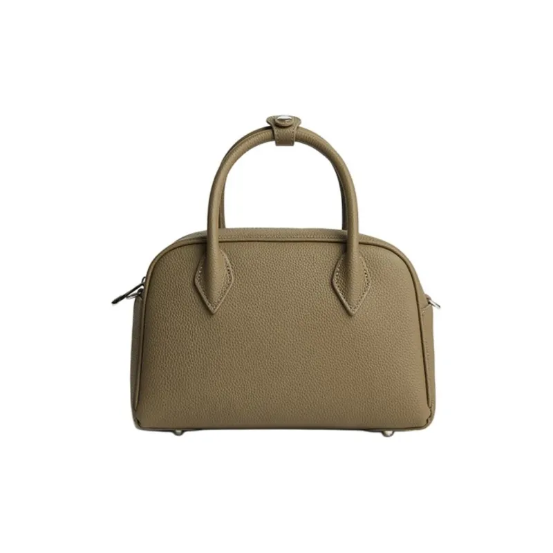 CHICWIND Top Grain Cow Leather Boston Bag Handbag Regular Women's Multicolor-5
