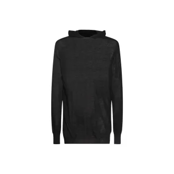 RICK OWENS Long Sleeved Oversized Hoodie